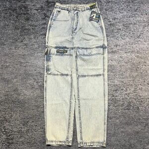 NWT Vintage Jordache Standard Equipment Jeans Mens 30x34 Light Blue 90s Utility